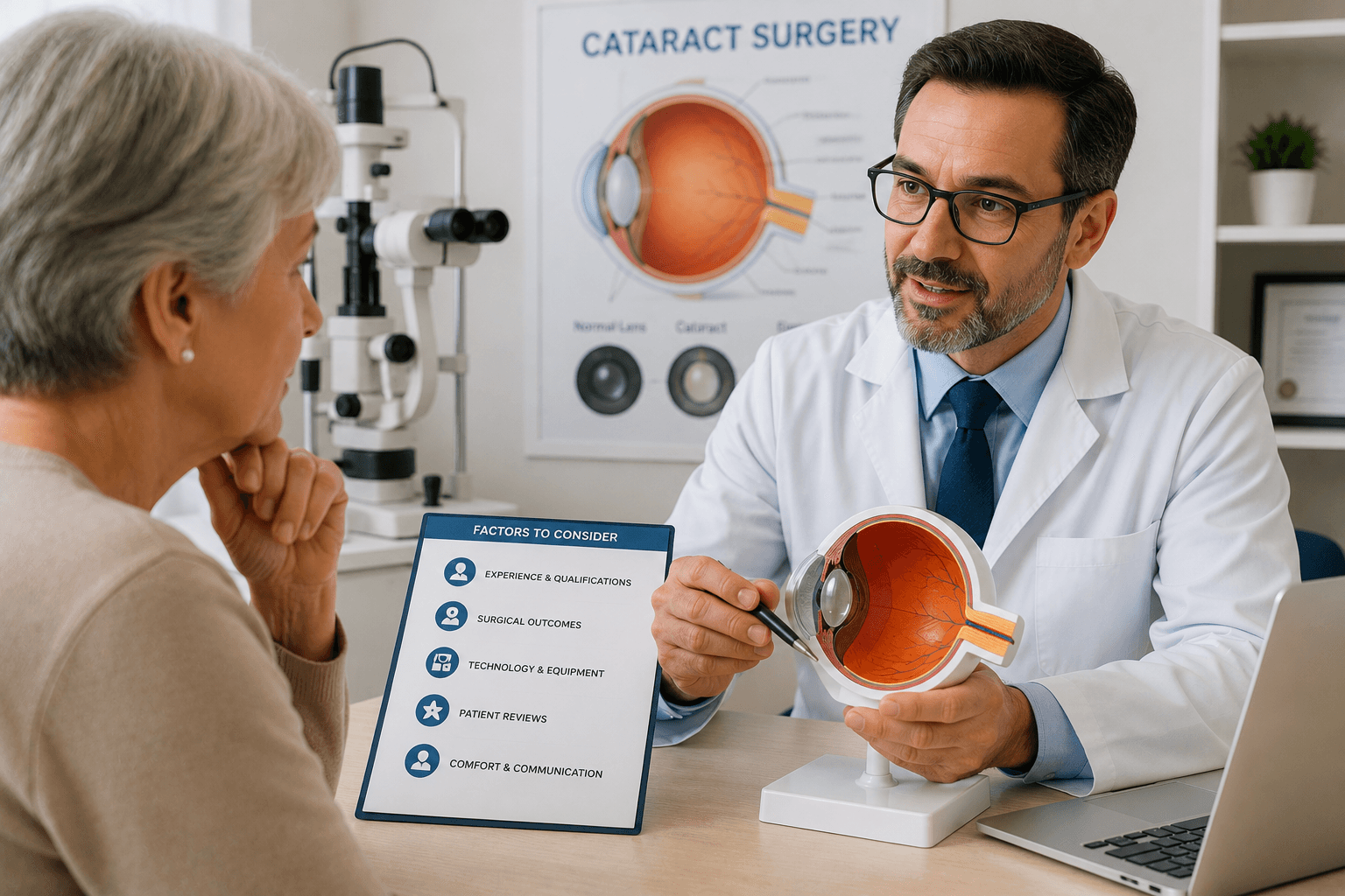 How to Choose a Cataract Surgeon: A Comprehensive Guide