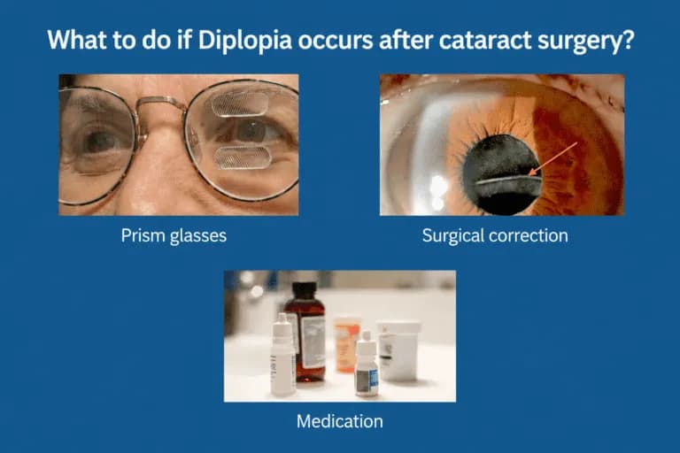 What to do if diplopia occurs after cataract surgery