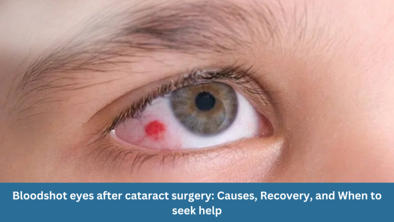 Bloodshot eyes after cataract surgery: Causes, recovery, and when to seek help