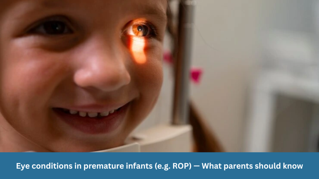 Eye conditions in premature infants (e.g. ROP) — What parents should know