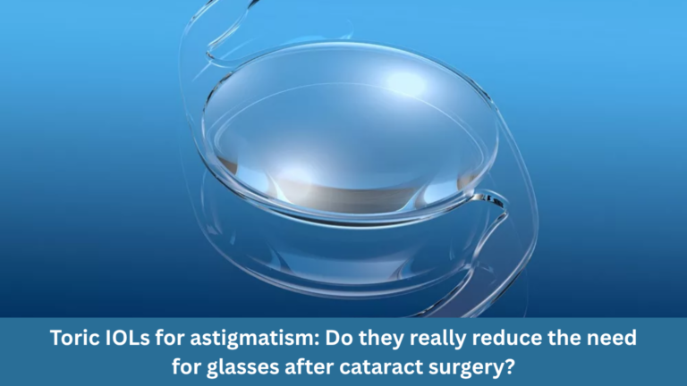 Toric IOLs for astigmatism: Do they really reduce the need for glasses after cataract surgery?